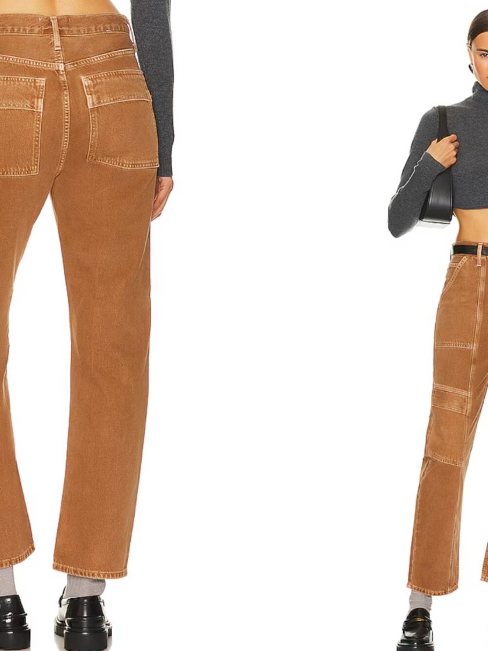 AGOLDE Cooper Cargo Size: 27 Color: Beeswax